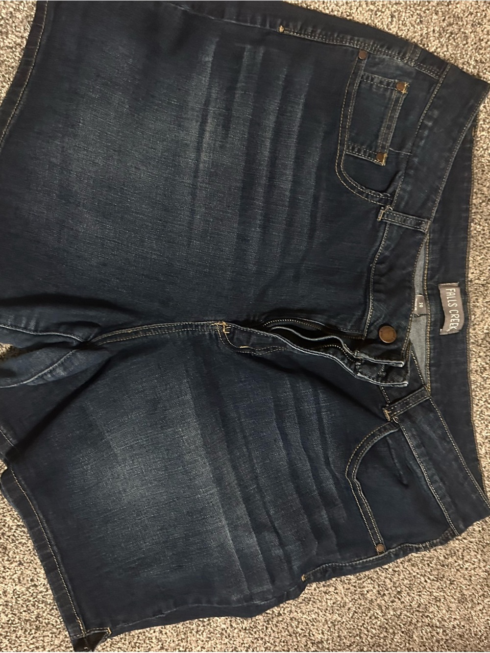 Falls Creek Dark Blue Denim Skirt